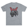 505th PIR Panthers DISTRESSED Insignia - Triblend Athletic Shirt T-Shirt Printify S Tri-Blend Premium Heather 