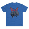505th PIR Panthers DISTRESSED Insignia - Triblend Athletic Shirt T-Shirt Printify S Tri-Blend Vintage Royal 