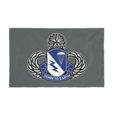 507th Airborne (Jump School) Insignia Double-Sided Flag - 36 x 60 Home Decor Printify 36'' × 60'' 