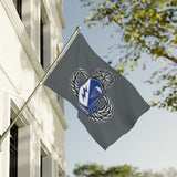 507th Airborne (Jump School) Insignia Double-Sided Flag - 36 x 60 Home Decor Printify 