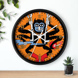507th WWII Spider Patch Wall Clock Home Decor Printify 