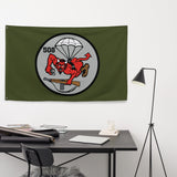 508th Airborne Insignia GREEN EDITION Indoor Display Flag Wall Art American Marauder 