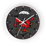 508th Devils Airborne Wall Clock Home Decor Printify White White 10"