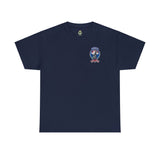 517th PRCT Front Back WWII Airborne Distressed Insignia - Unisex Heavy Cotton Tee T-Shirt Printify 