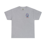 517th PRCT Front Back WWII Airborne Distressed Insignia - Unisex Heavy Cotton Tee T-Shirt Printify 