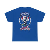517th PRCT Front Back WWII Airborne Distressed Insignia - Unisex Heavy Cotton Tee T-Shirt Printify Royal S 