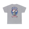 517th PRCT Front Back WWII Airborne Distressed Insignia - Unisex Heavy Cotton Tee T-Shirt Printify Sport Grey S 