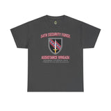 54th SFAB National Guard Insignia - Unisex Heavy Cotton Tee T-Shirt Printify Dark Heather S 