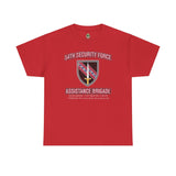 54th SFAB National Guard Insignia - Unisex Heavy Cotton Tee T-Shirt Printify Red S 
