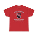54th SFAB National Guard Insignia - Unisex Heavy Cotton Tee T-Shirt Printify Red S 