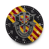 5th Special Forces Group Acrylic Wall Clock Home Decor Printify 10.75'' × 10.75'' (Round) 