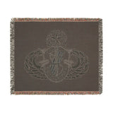 5th Special Forces Group and Master Jump Wings Woven Blanket Home Decor Printify 