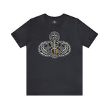 5th Special Forces Group Insignia - Athletic Fit Team Shirt T-Shirt Printify S Dark Grey 