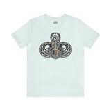5th Special Forces Group Insignia - Athletic Fit Team Shirt T-Shirt Printify S Heather Ice Blue 