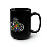 75th Ranger Regiment Jump Wings Black Mug Mug Printify 