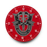 7th Special Forces Group Acrylic Wall Clock Home Decor Printify 10.75'' × 10.75'' (Round) 