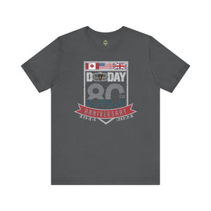 80th DDAY Anniversary - Athletic Fit Team Shirt T-Shirt Printify S Asphalt 