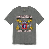 82nd Airborne Division Artillery (DIVARTY) Athletic Fit Short Sleeve Tee T-Shirt Printify 