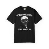 82nd Airborne Division Fort Bragg Old School Dyed Soft Cotton Shirt T-Shirt Printify Black S 