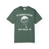 82nd Airborne Division Fort Bragg Old School Dyed Soft Cotton Shirt T-Shirt Printify Blue Spruce S 