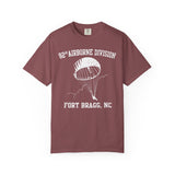 82nd Airborne Division Fort Bragg Old School Dyed Soft Cotton Shirt T-Shirt Printify Brick S 
