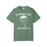 82nd Airborne Division Fort Bragg Old School Dyed Soft Cotton Shirt T-Shirt Printify Light Green S 