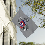 82nd Airborne Division Jumpmaster Wings Double-Sided Flag - 36 x 60 Home Decor Printify 