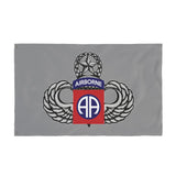 82nd Airborne Division Jumpmaster Wings Double-Sided Flag - 36 x 60 Home Decor Printify 36'' × 60'' 
