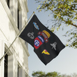 82nd Airborne Division Long Range Surveillance Double-Sided Flag - 36 x 60 Home Decor Printify 