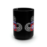 82nd Airborne Master Blaster 15oz Black Mug Mug Printify 