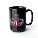 82nd Airborne Master Blaster 15oz Black Mug Mug Printify 15oz 