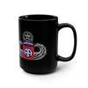 82nd Airborne Master Blaster 15oz Black Mug Mug Printify 