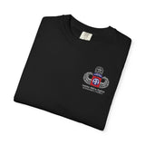 82nd Airborne Saint Mere-Eglise Chapel Old School Dyed Soft Cotton Shirt T-Shirt Printify 
