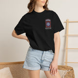 82nd Airborne Saint Mere-Eglise Chapel Old School Dyed Soft Cotton Shirt T-Shirt Printify 