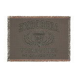 Airborne University Woven Blanket Home Decor Printify 