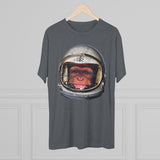 American Marauder Astronaut Chimp - Triblend Athletic Shirt T-Shirt Printify 