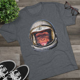 American Marauder Astronaut Chimp - Triblend Athletic Shirt T-Shirt Printify 