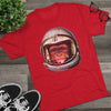 American Marauder Astronaut Chimp - Triblend Athletic Shirt T-Shirt Printify 