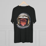 American Marauder Astronaut Chimp - Triblend Athletic Shirt T-Shirt Printify 