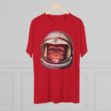 American Marauder Astronaut Chimp - Triblend Athletic Shirt T-Shirt Printify 