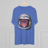 American Marauder Astronaut Chimp - Triblend Athletic Shirt T-Shirt Printify 