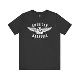 American Marauder Flying Logo - Athletic Fit Team Shirt T-Shirt Printify Dark Grey Heather S 