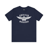 American Marauder Flying Logo - Athletic Fit Team Shirt T-Shirt Printify Navy S 