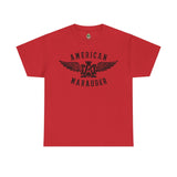 American Marauder Flying Logo Standard Fit Cotton Shirt T-Shirt Printify Red S 