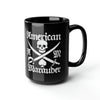 American Marauder Logo 15oz Black Mug Mug Printify 15oz 