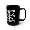 American Marauder Logo 15oz Black Mug Mug Printify 