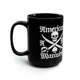 American Marauder Logo 15oz Black Mug Mug Printify 