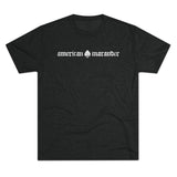 American Marauder Logo Triblend Shirt T-Shirt Printify Tri-Blend Vintage Black M 