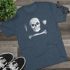 American Marauder Stede Bonnet Pirate Flag Triblend Athletic Shirt T-Shirt Printify 