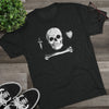 American Marauder Stede Bonnet Pirate Flag Triblend Athletic Shirt T-Shirt Printify 